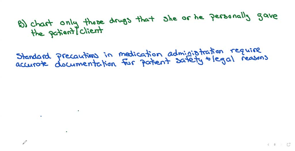 The five core "rights" of medication should be checked at three ...