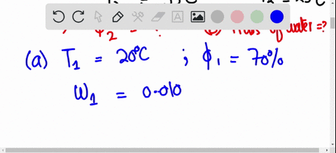 air-at-1-atm-20circ-mathrmc-and-70-percent-relative-humidity-is-first-heated-to-35circ-mathrmc-in-a-