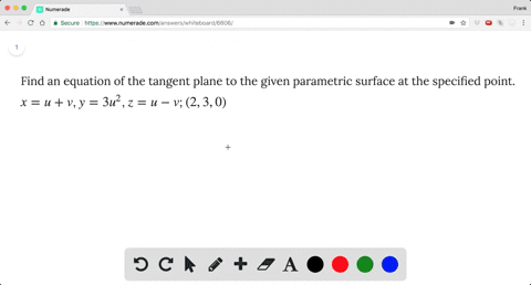 find-an-equation-of-the-tangent-plane-to-the-given-parametric-surface-at-the-specified-point-x-u-v-y