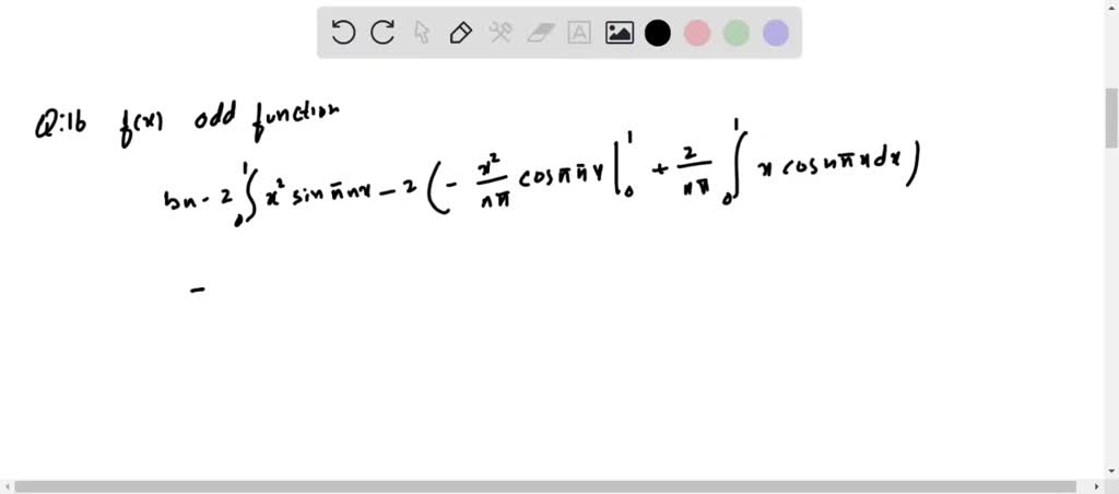 SOLVED: Expand the given function in an appropriate cosine or sine ...