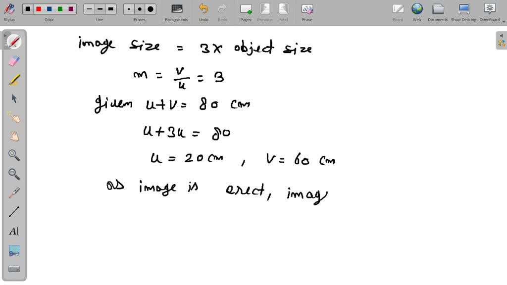 SOLVEDA spherical mirror forms an erect image three times the linear