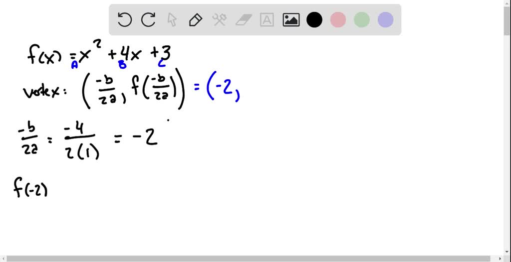 SOLVED: Ayuda plis , el dominio , rango , vertice , punto de corte en x ...