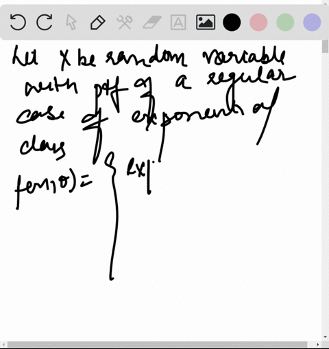let-x-be-a-random-variable-with-the-pdf-of-a-regular-case-of-the-exponential-class-given-by-fx-the-2