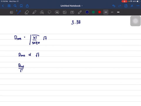 a-brownian-particle-is-observed-to-diffuse-a-distance-of-10-mu-mathrmm-in-20-mathrms-on-average-how-