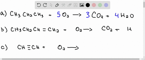 complete-and-balance-each-hydrocarbon-combustion-reaction-a-mathrmch_3-mathrmch_2-mathrmch_3mathrmo_