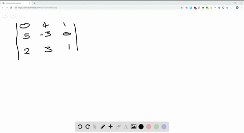 SOLVED Combine the methods of row reduction and cofactor