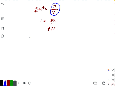 in-a-certain-region-of-space-there-are-only-5-gaseous-molecules-per-mathrmcm3-on-an-average-the-temp