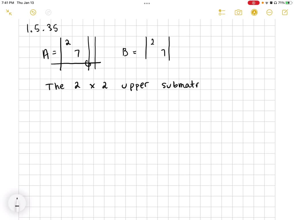 Solved Important If A Has Pivots With No Row Exchanges What Are The Pivots For The