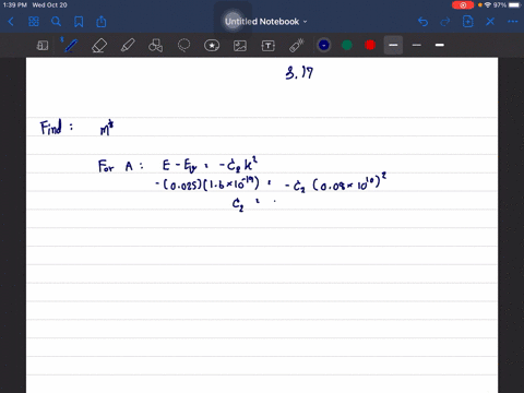 Figure P 3.17 shows the parabolic E versus k relationship in...