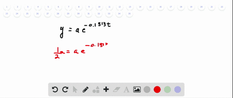 radioactvity-the-decay-of-radon-222-can-be-modeled-by-the-equation-ya-e-01313-t-where-t-is-measured-