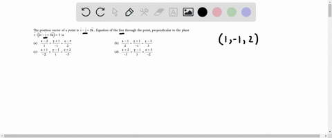 the-position-vector-of-a-point-is-overlinemathrmi-overlinemathrmj2-overlinemathrmk-equation-of-the-l