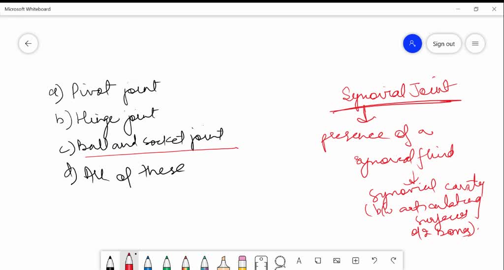 Solved:classify Each Of The Synovial Joints Listed As One Of The 