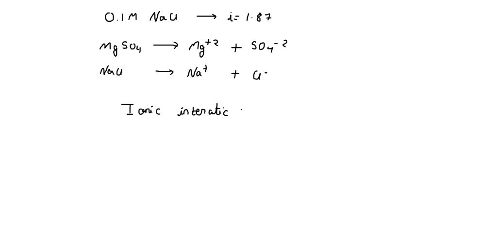 SOLVEDThe van't Hoff factor (i), is a measure of association or