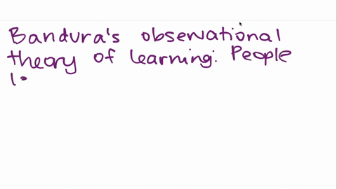 banduras-theory-of-_____-learning-states-that-people-learn-through-watching-an-_______-another-perso