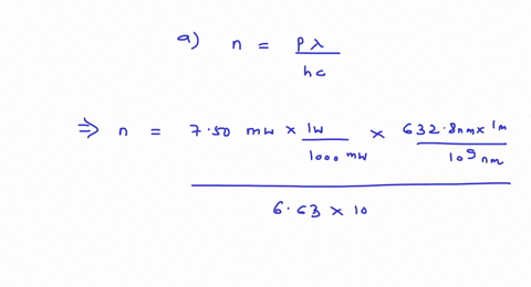 a-laser-produces-a-750-mathrmmw-beam-of-light-consisting-of-photons-with-a-wavelength-of-6328-mathrm