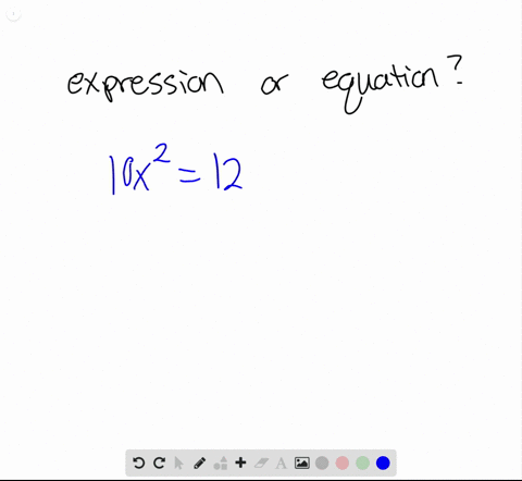 determine-whether-each-of-the-following-is-an-expression-or-an-equation-10-x212-x1