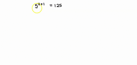 solve for x 5 x squared space equals space 125