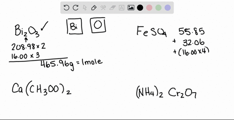 calculate-the-molar-mass-of-each-of-the-following-compounds-a-mathrmbi_2-mathrmo_3-b-mathrmfeso_4-c-