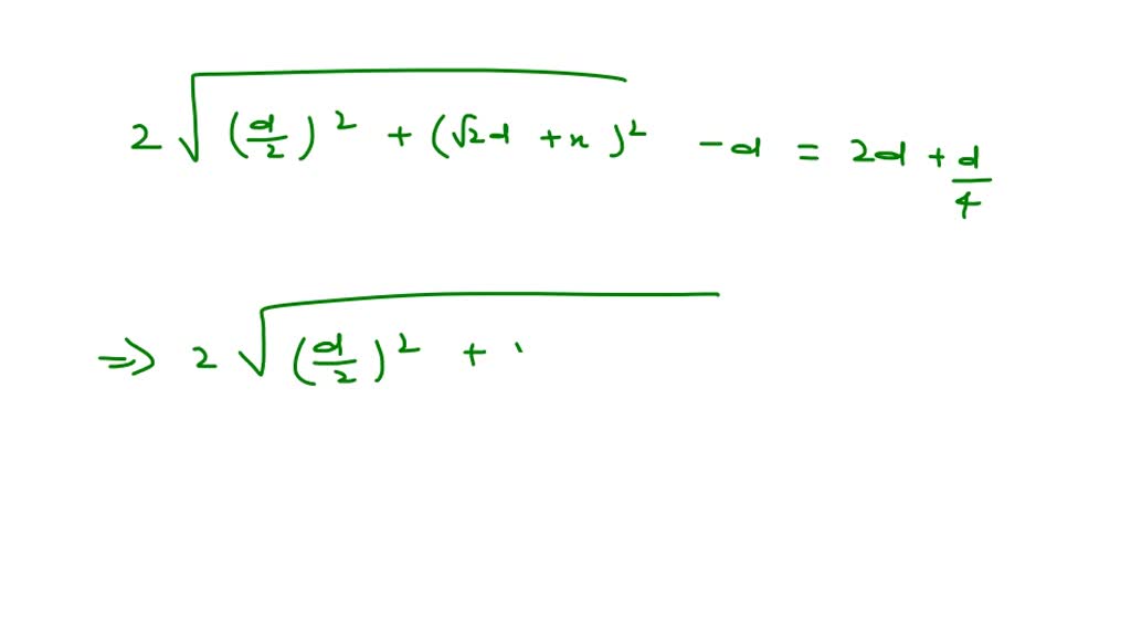 A source S and a detector D are placed at a distance d apart. A big ...
