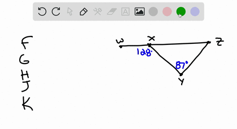 in-the-figure-below-w-x-and-z-are-collinear-if-the-measure-of-angle-y-is-87circ-and-the-measure-of-a