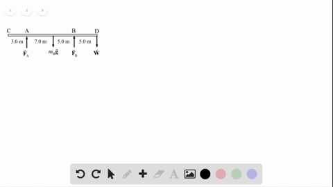a-200-m-long-uniform-beam-weighing-650-mathrmn-rests-on-walls-mathrma-and-mathrmb-as-shown-in-fig-83