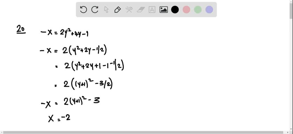 solved-graph-each-horizontal-parabola-and-give-the-domain-and-range-x-2-y-2-4-y-1