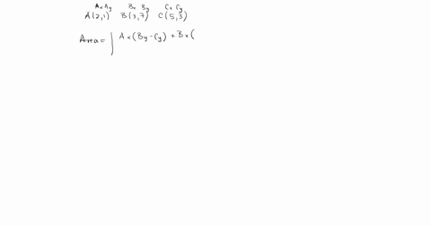 find-the-area-of-the-triangle-with-the-vertices-given-assume-units-are-in-cm-2137-text-and-53