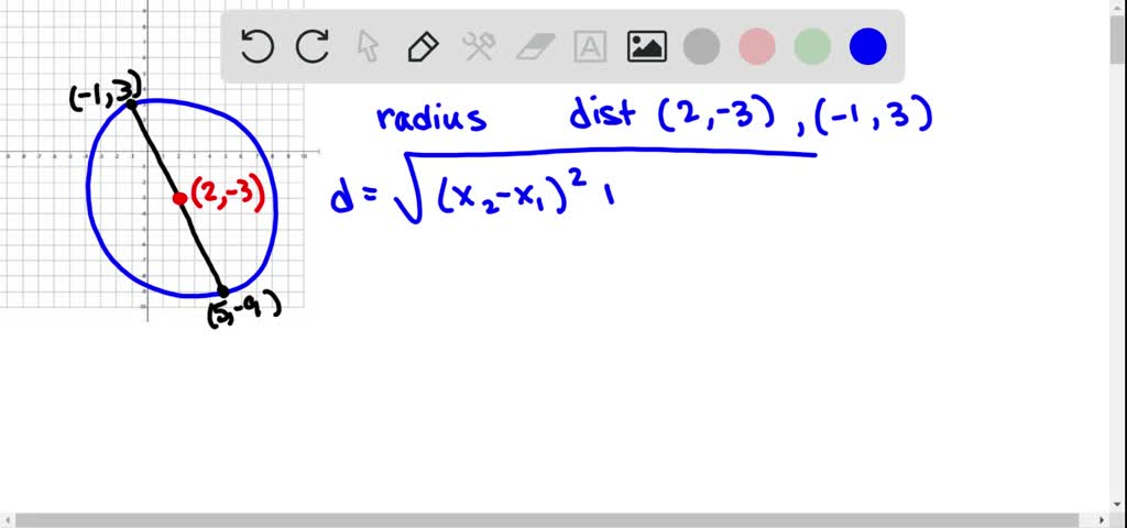 SOLVED:To find the center-radius form, we must fi…