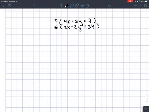 solve-each-system-of-equations-by-using-either-substitution-or-elimination-beginarrayl4-x5-y7-3-x-2-