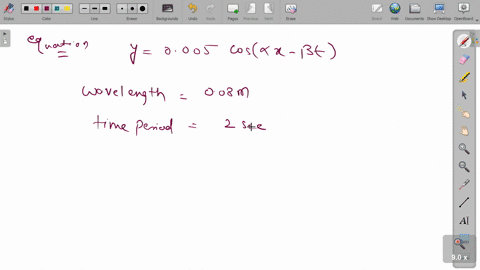 a-wave-travelling-along-the-x-axis-is-described-by-the-equation-yx-t0005-cos-alpha-x-beta-t-if-the-4