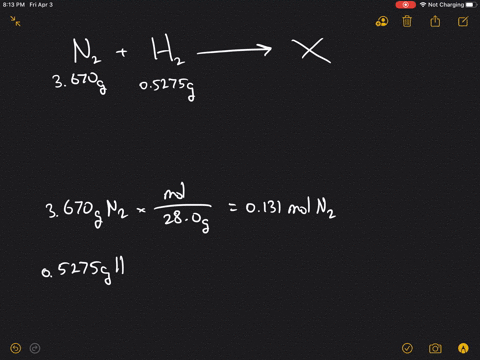 Solved Ammonia Nh 3 And Hydrazine N 2 H 4 Are Both Compounds Of Nitrogen And Hydrogen Based On The Law Of Multiple Proportions How Many Grams Of Hydrogen Would You Expect 2 34 G Of Nitrogen