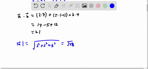 find-veca-cdot-vecb-and-the-angle-between-veca-and-vecb-when-they-are-tail-to-tail-beginaligned-veca