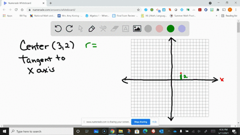 work-each-of-the-following-find-the-center-radius-form-of-the-equation-of-a-circle-with-center-32-an