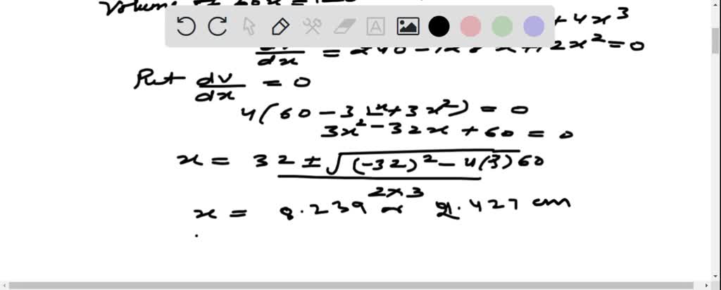 A rectangular sheet of metal having dimensions 20 cm by 12 cm has ...