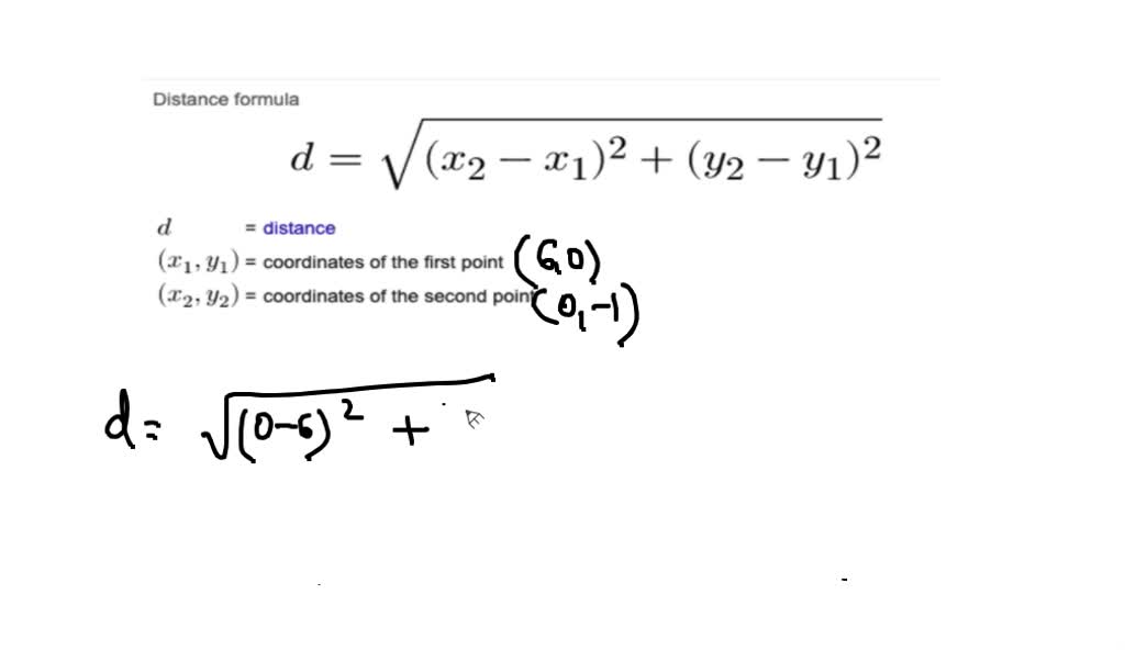 solved-use-the-distance-formula-to-find-the-distance-between-the-two