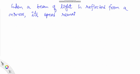 does-either-the-velocity-or-the-speed-of-light-change-when-a-beam-of-light-is-reflected-from-a-mirro
