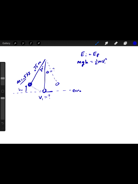 a-pendulum-is-made-by-tying-a-500-mathrmg-ball-to-a-75-cm-long-string-the-pendulum-is-pulled-30circ-