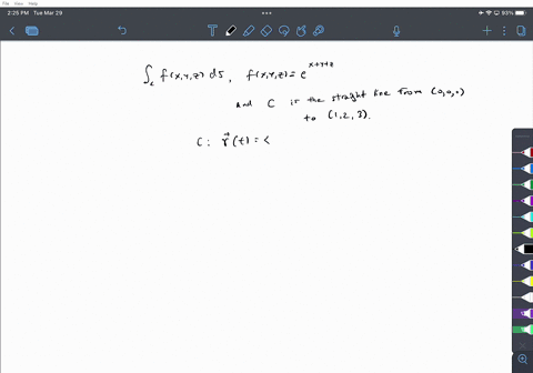 evaluate-the-multivariate-line-integral-of-the-given-function-over-the-specified-curve-fx-y-zexyz--2