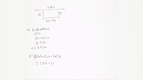 Solved Making A Rain Gutter A Rain Gutter Is Formed Bending Up The Sides Of A 30 Inch Wide Rectangular Metal Sheet A