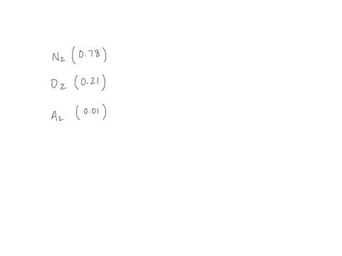 given-that-a-sample-of-air-is-made-up-of-nitrogen-oxygen-and-argon-in-the-mole-fractions-78-mathrm-2