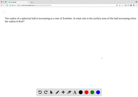 the-radius-of-a-spherical-ball-is-increasing-at-a-rate-of-2-cmmin-at-what-rate-is-the-surface-area-o