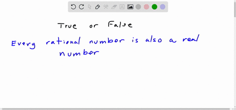 every rational number is also a real number true or false