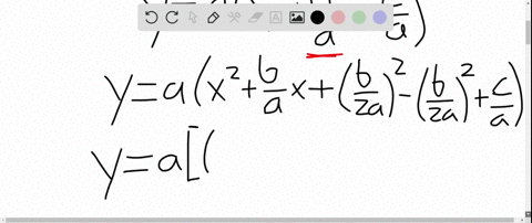 by-completing-the-square-show-that-the-coordinates-of-the-vertex-of-the-parabola-ya-x2b-xc-are-b-2-a