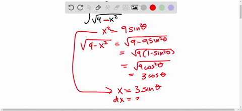 a-determine-an-appropriate-trigonometric-substitution-b-apply-the-substitution-to-transform-the-in-2