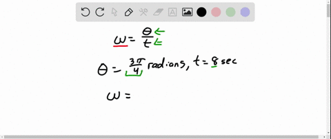 use-the-formula-omegafracbetat-to-find-the-value-of-the-missing-variable-thetafrac3-pi4-text-radians