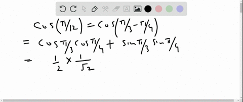 exact value of cos π 8