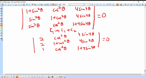 the-value-of-theta-lying-between-theta0-and-thetafracpi2-and-satisfying-the-equation-leftbeginarrayc