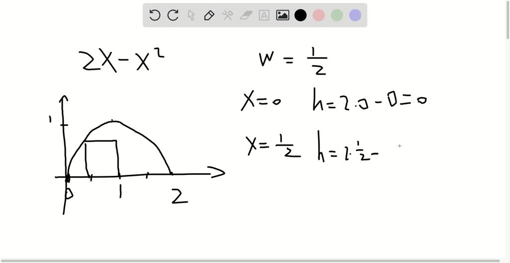 Solved Exercises 5 8 Refer To The Region R Enclosed Between The Graph Of The Function Y 2 X X 2 And The X Axis For 0 X 2 A Sketch The Region R B