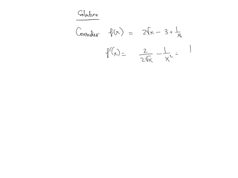 show-that-2-sqrtx3-frac1x-for-x1