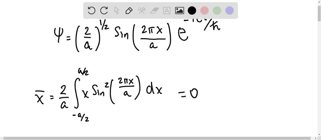 SOLVED: Calculate the expectation value of x, and the expectation value ...